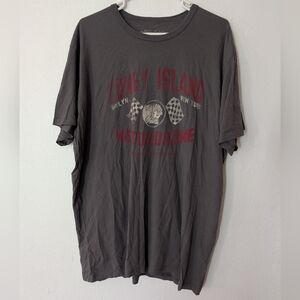 Indian Motorcycle 1901 Coney Island T Shirt Grey Men's 2XL Made In USA Tee